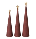 Juletræ Snow Cone bordeaux 3 størrelser fra Lübech Living - Tinashjem